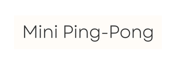 Mini Ping Pong